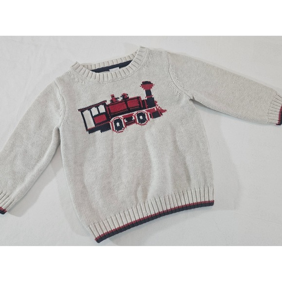 Janie and Jack Other - Janie and Jack Boys Train Sweater~Size 12-18 Months~EUC